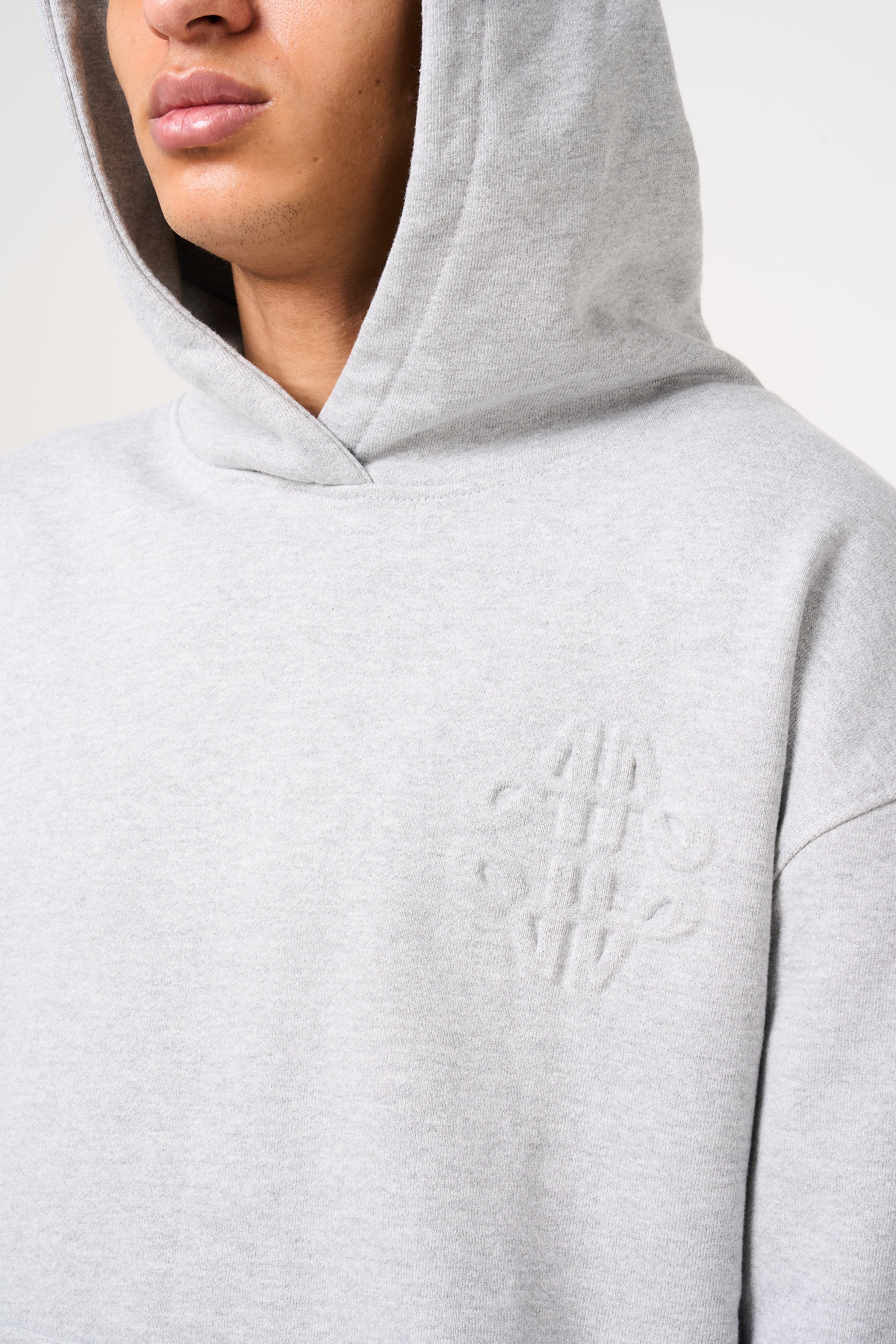 Reyes Emblem Logo Hoodie Grey