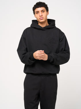 Reyes Embleem Logo Hoodie Zwart