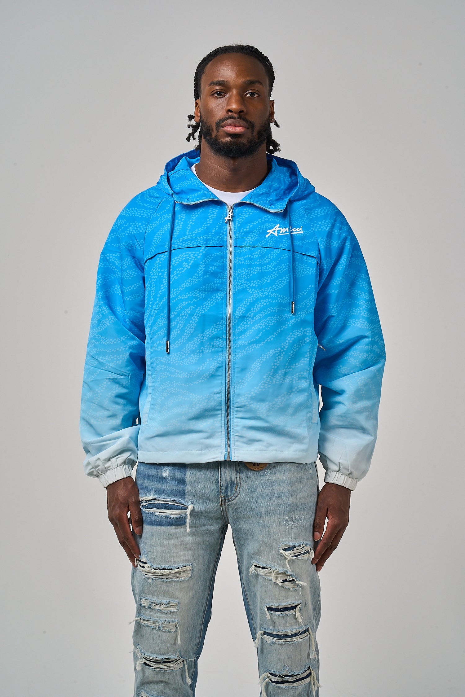 Amicci Luciano Windbreaker Blue - Premium Quality Apparel
