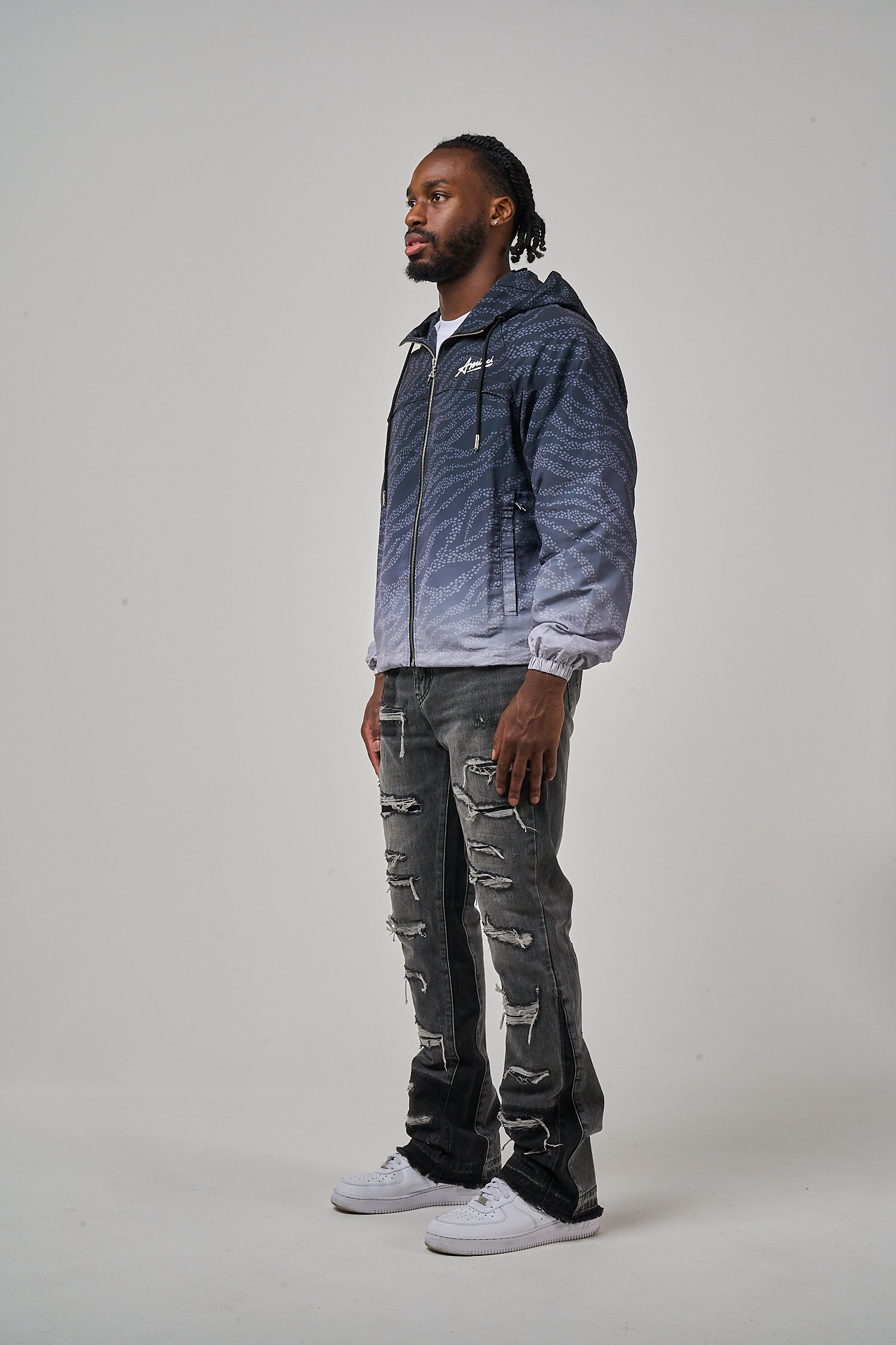 Luciano windjack zwart