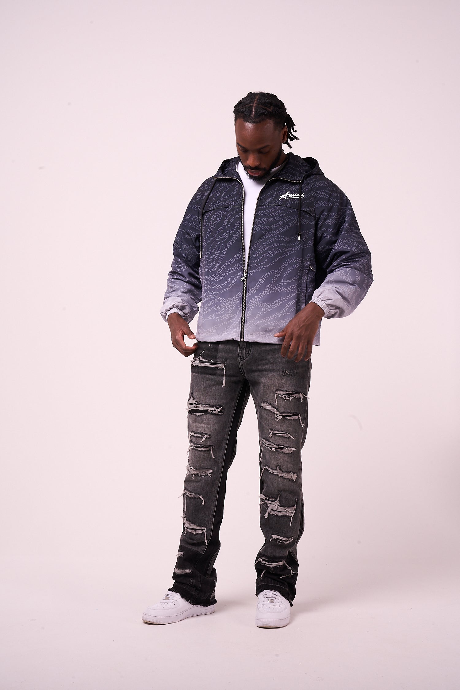 Luciano Windbreaker Black