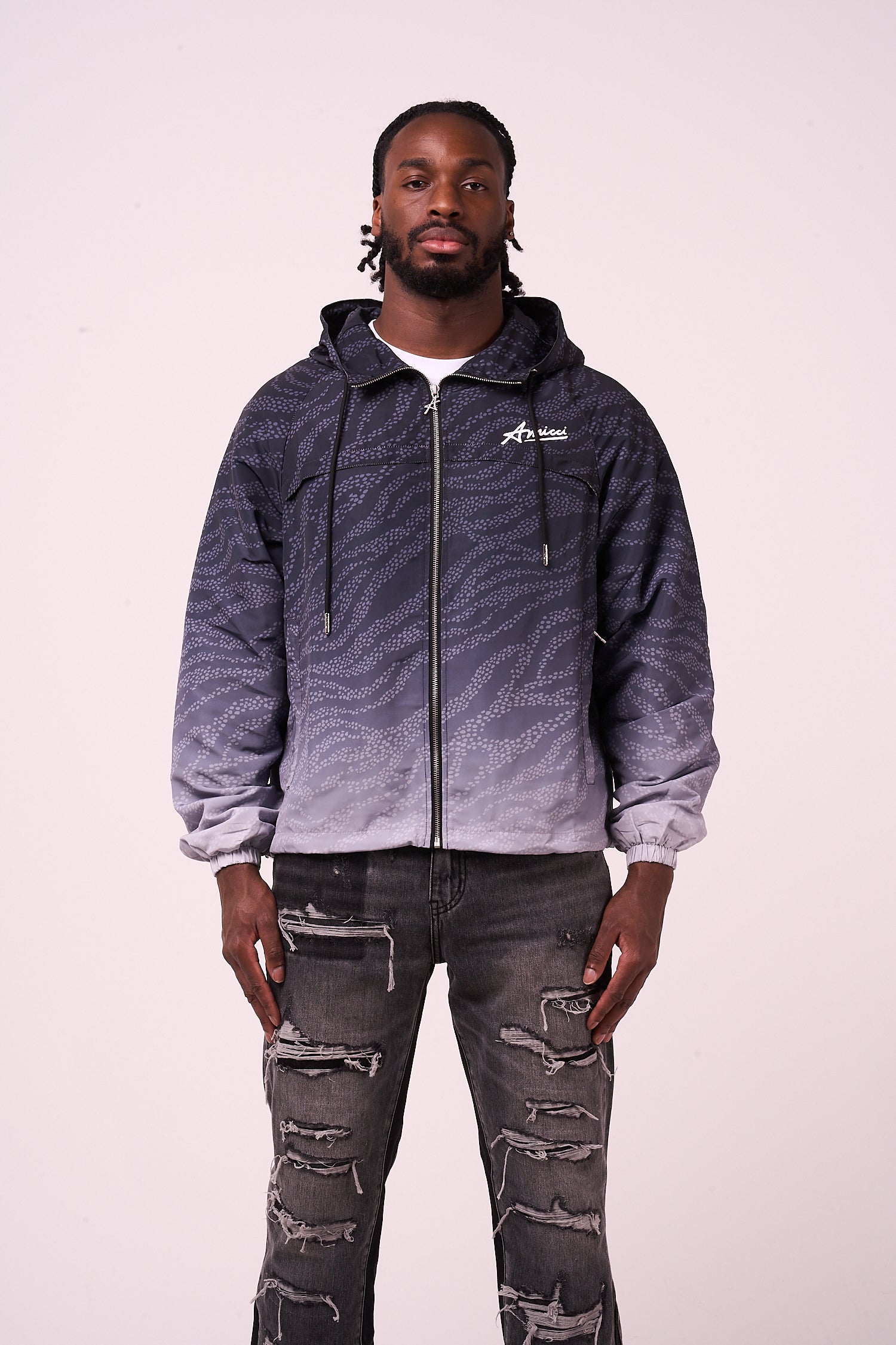 Luciano Windbreaker Black