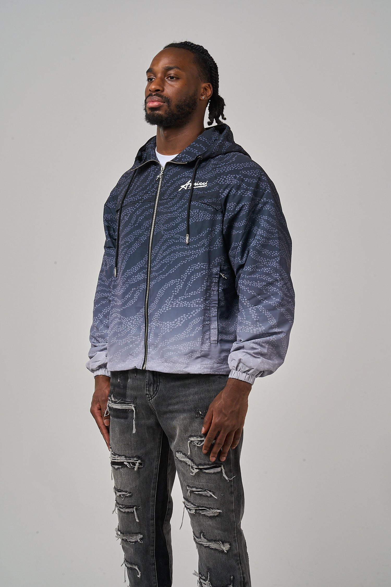 Amicci Luciano Windbreaker Black - Premium Quality Apparel