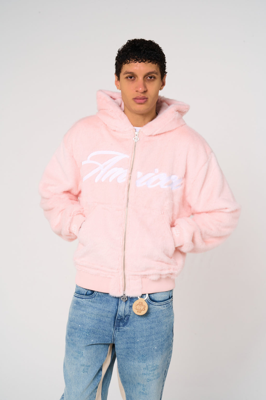 Oakley Pink Fur Hoodie