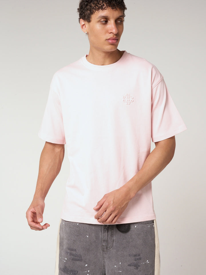 Karim Emblem Logo T Shirt Pink