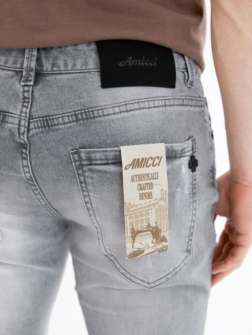 Alonzo Grey Skinny Jean