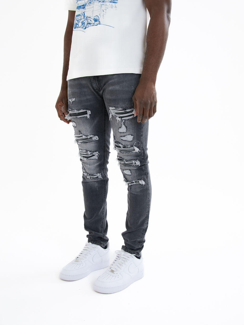Diego Grey Skinny Jean