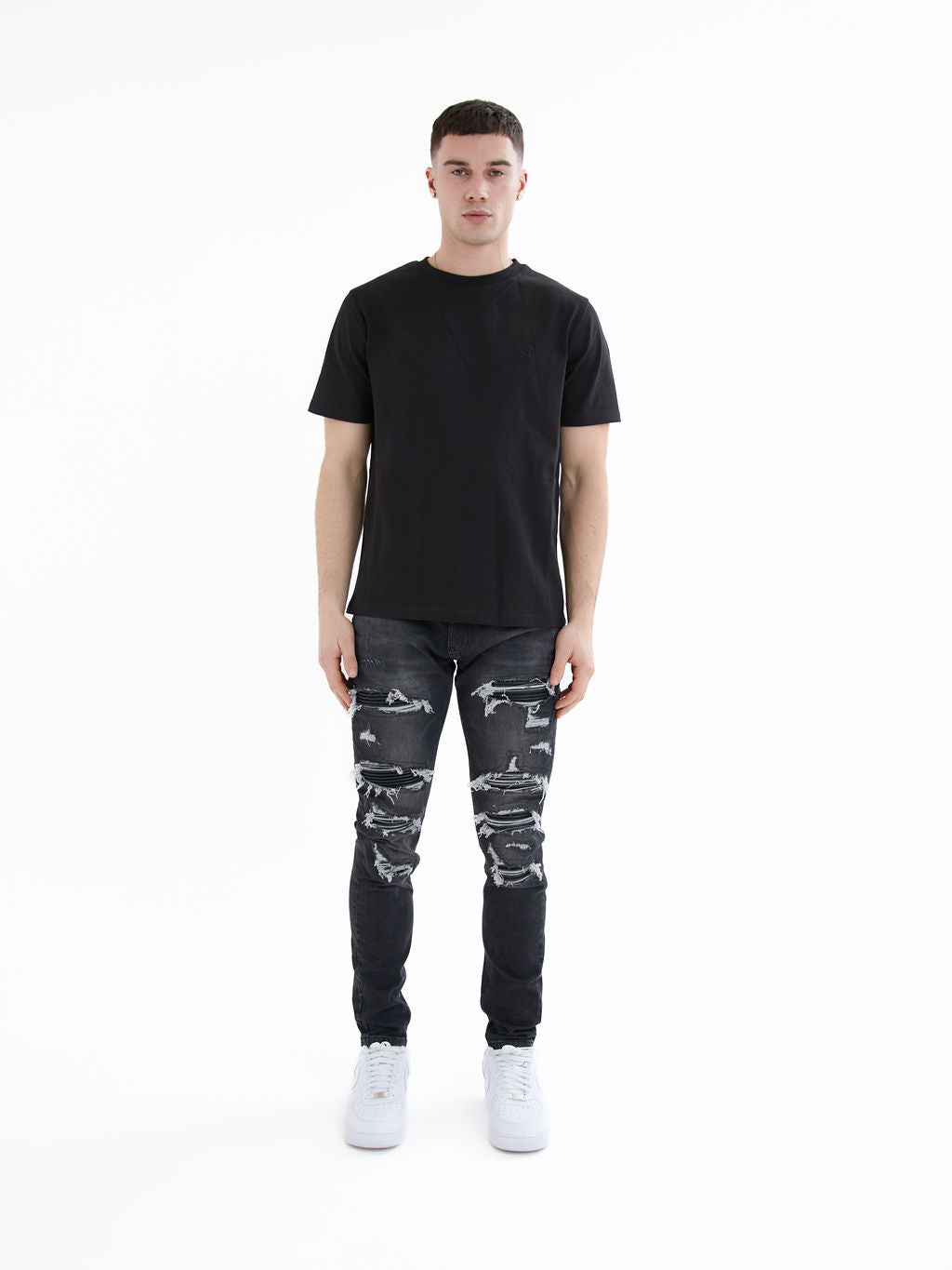 Diego Zwarte Skinny Jeans