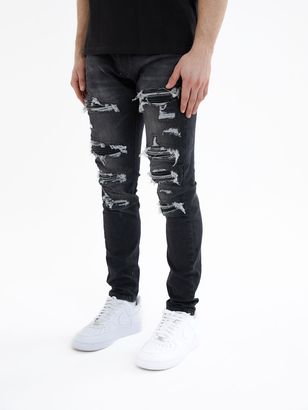 Diego Zwarte Skinny Jeans