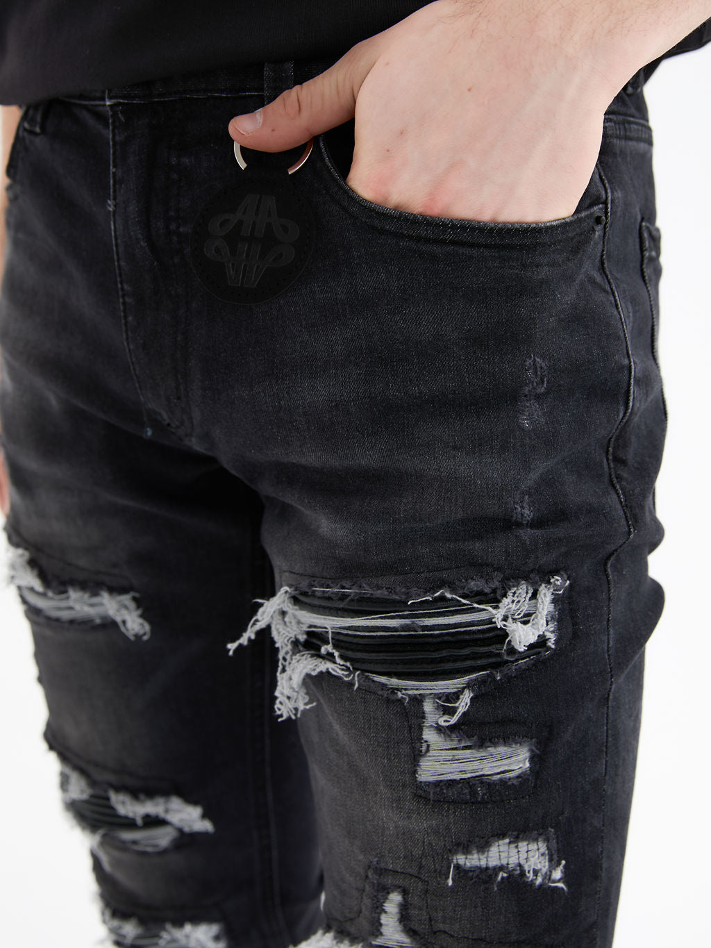 Diego Zwarte Skinny Jeans