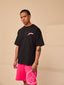 T-shirt surdimensionné graphique Tiriosa Noir
