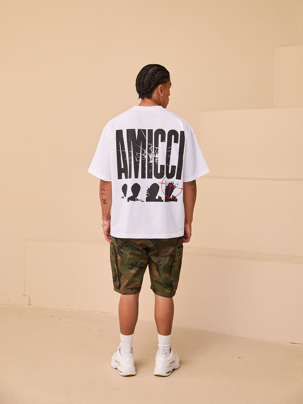 Sniper Grafisch T-shirt Wit