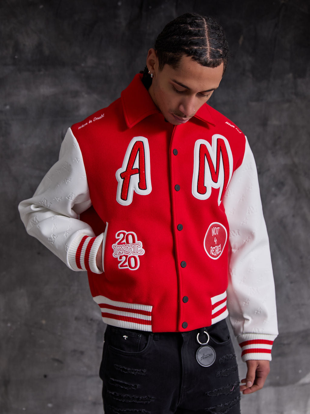 Veste Varsity Rouge