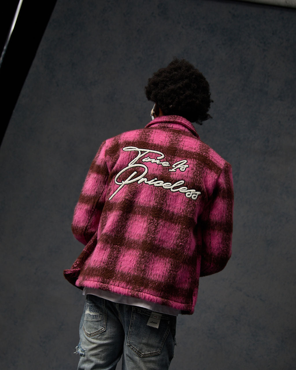 Gennaro Mohair Roze Shirt
