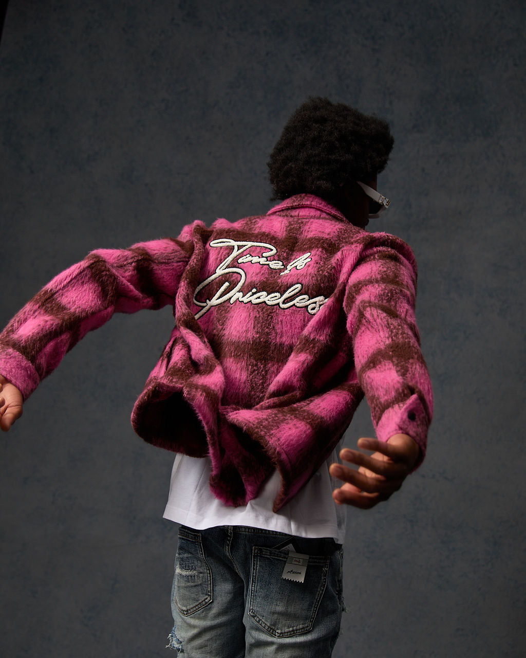 Gennaro Mohair Roze Shirt