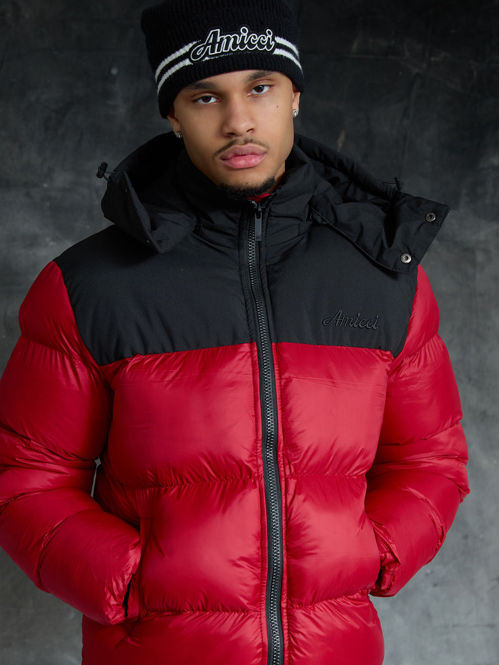 Bellezza Puffer Jacket Rood