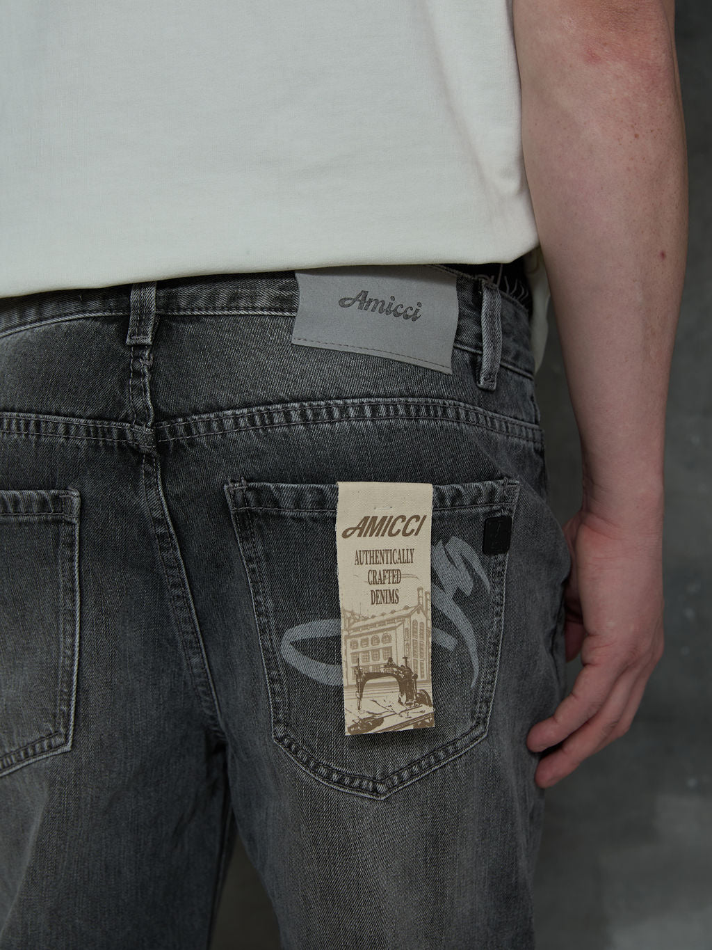 Ettore Grey Flare Jean