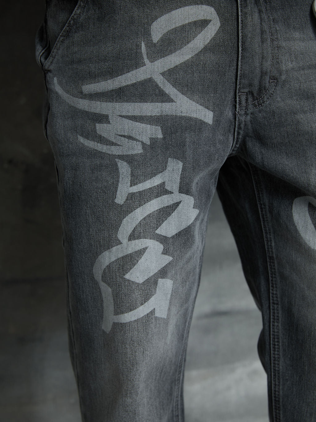 Ettore Grey Flare Jean
