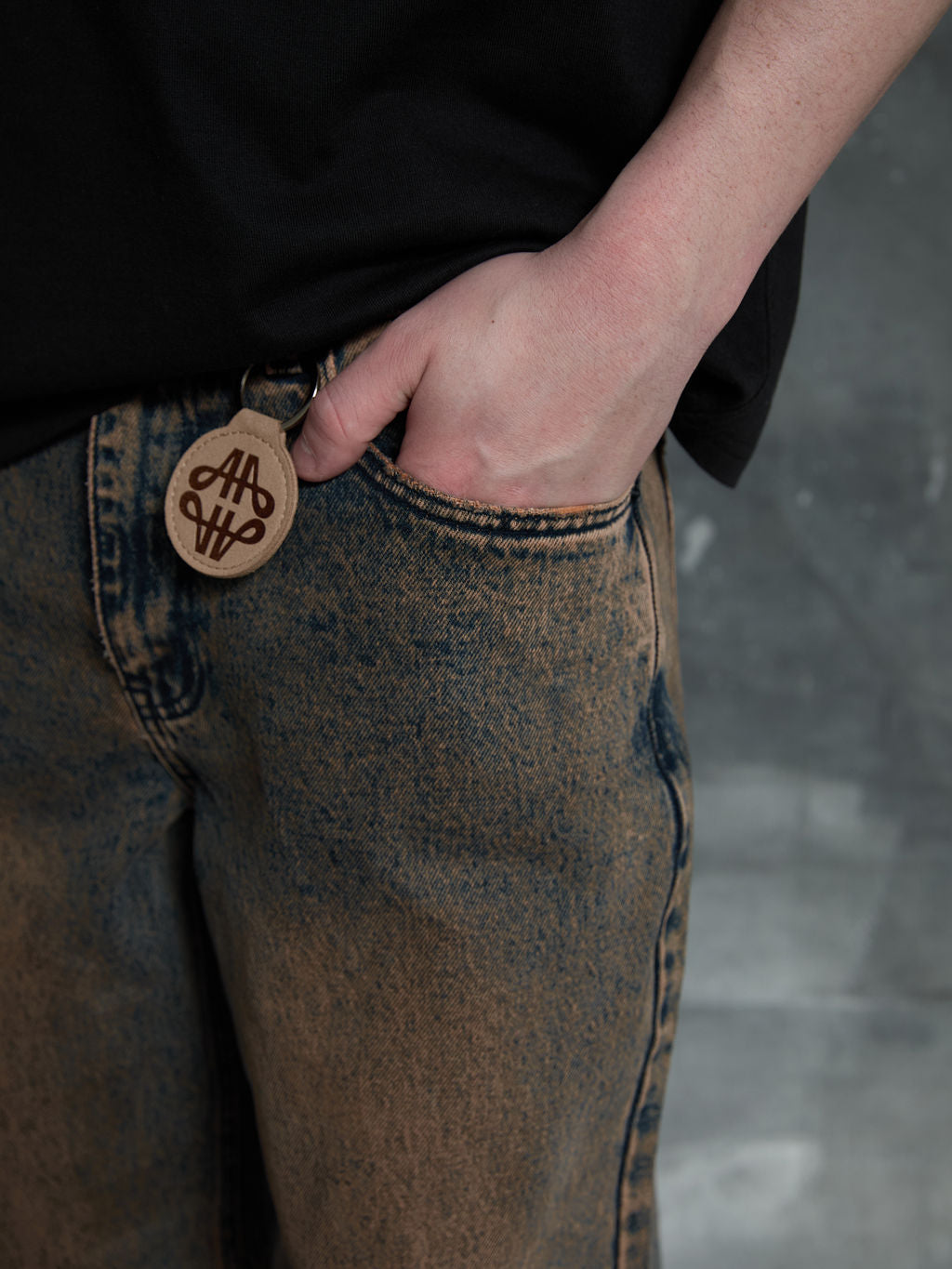 Natale Brown Baggy Jean