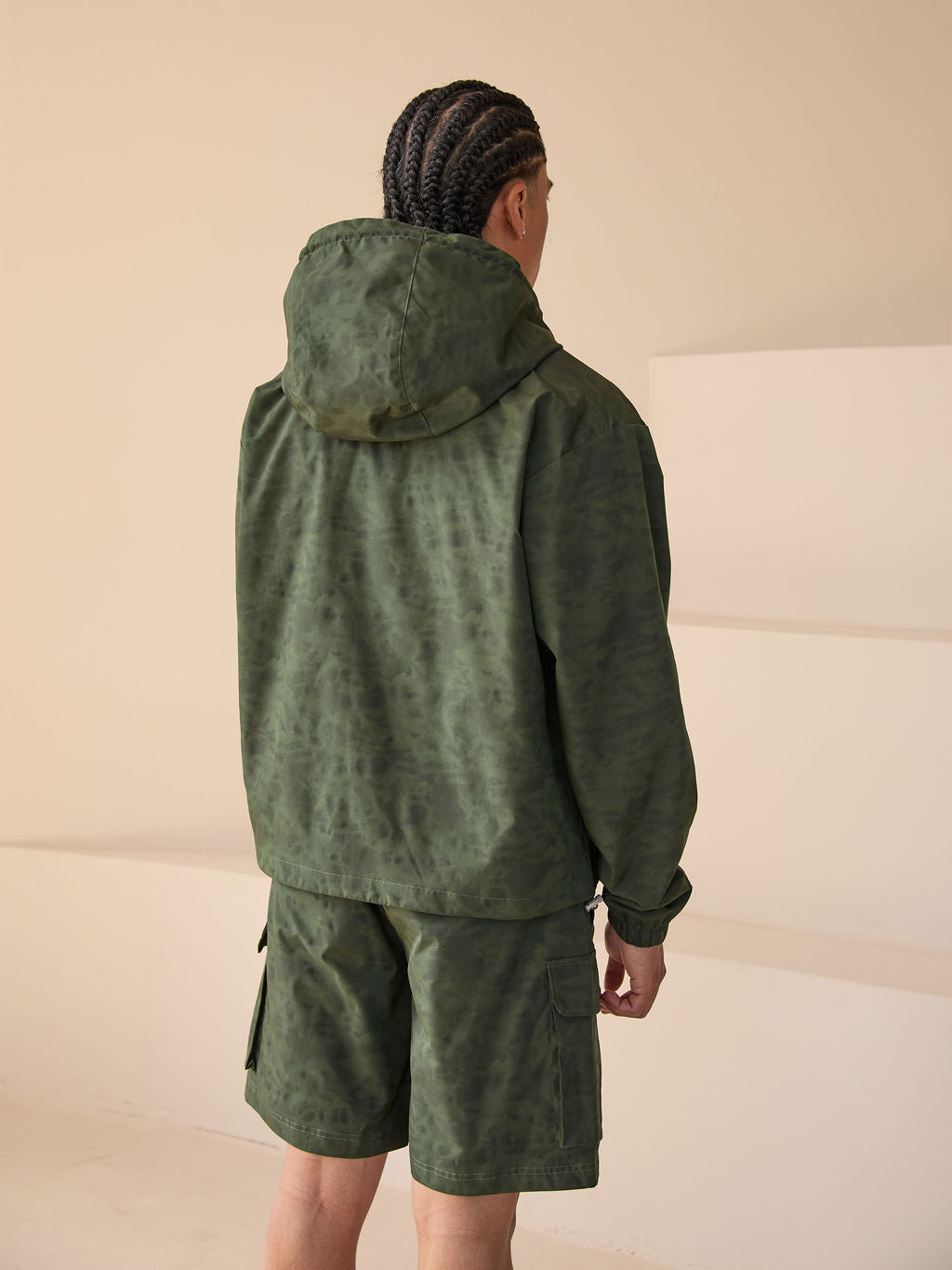 Almeria Patterned Shorts Green