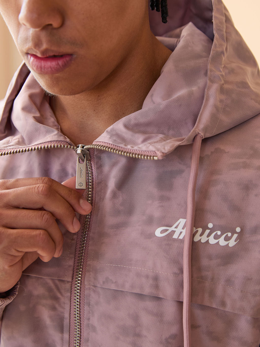 Almeria Patroon Windbreaker Jas Roze