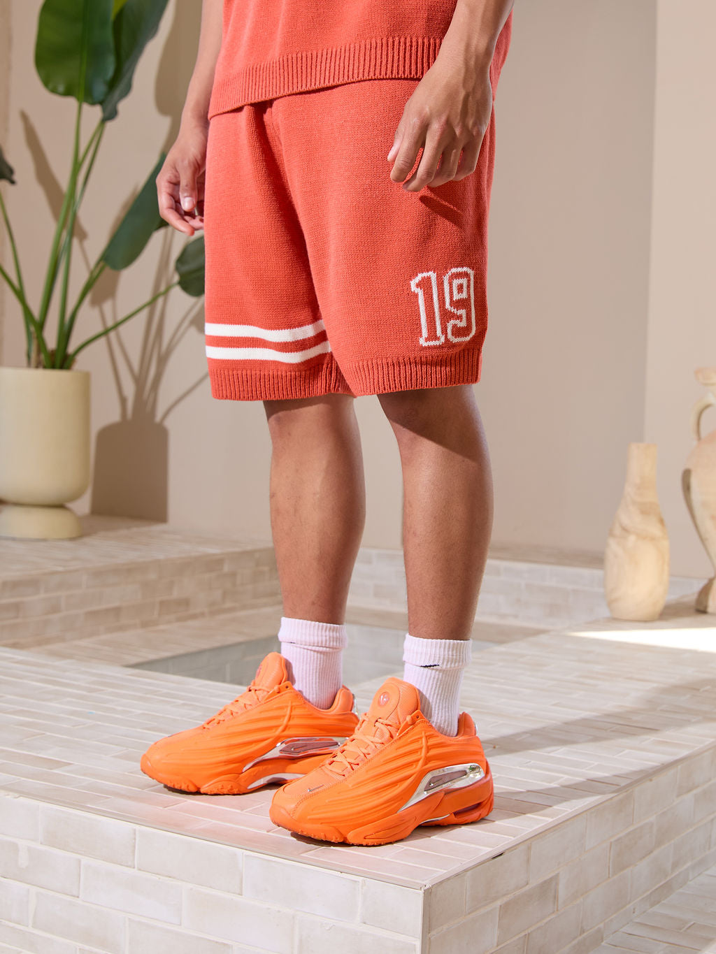 Nantes Knitted Shorts Orange