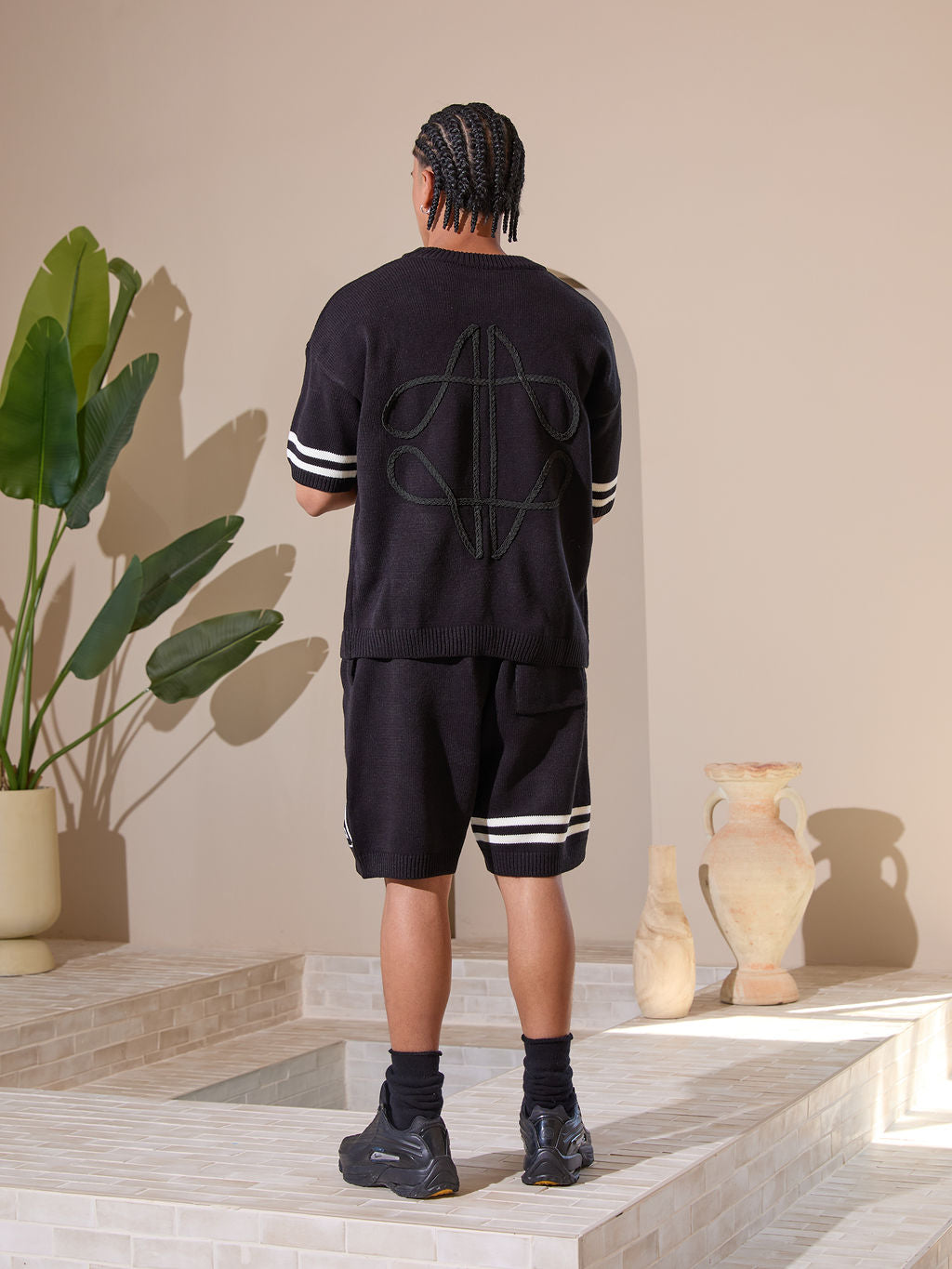 Nantes Knitted Jersey Black