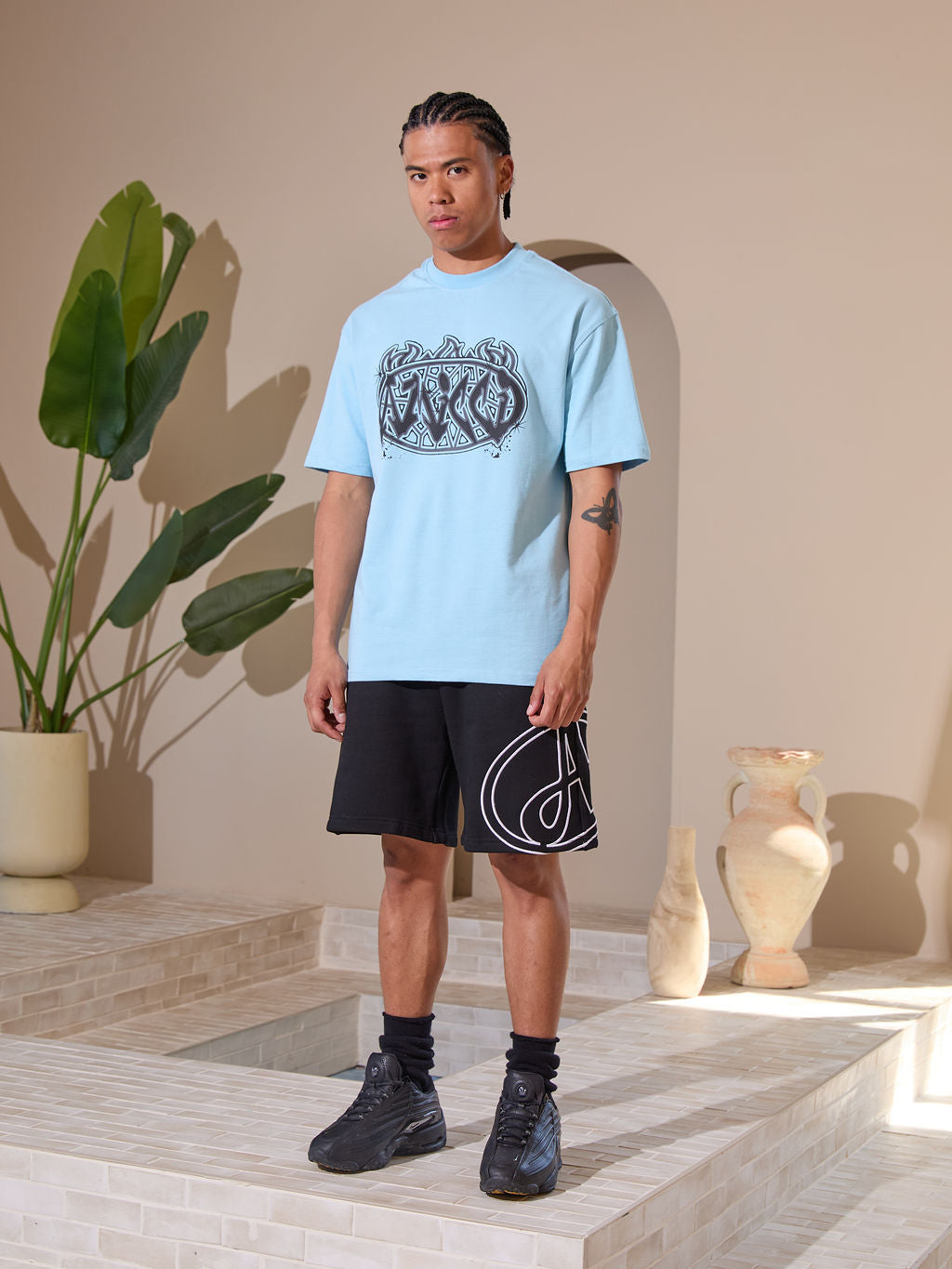 Vallea Graphic T-Shirt Blue