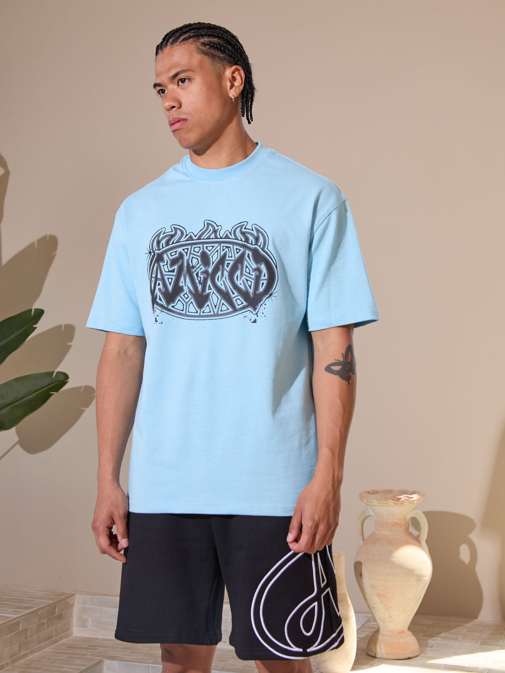 Vallea Graphic T-Shirt Blue