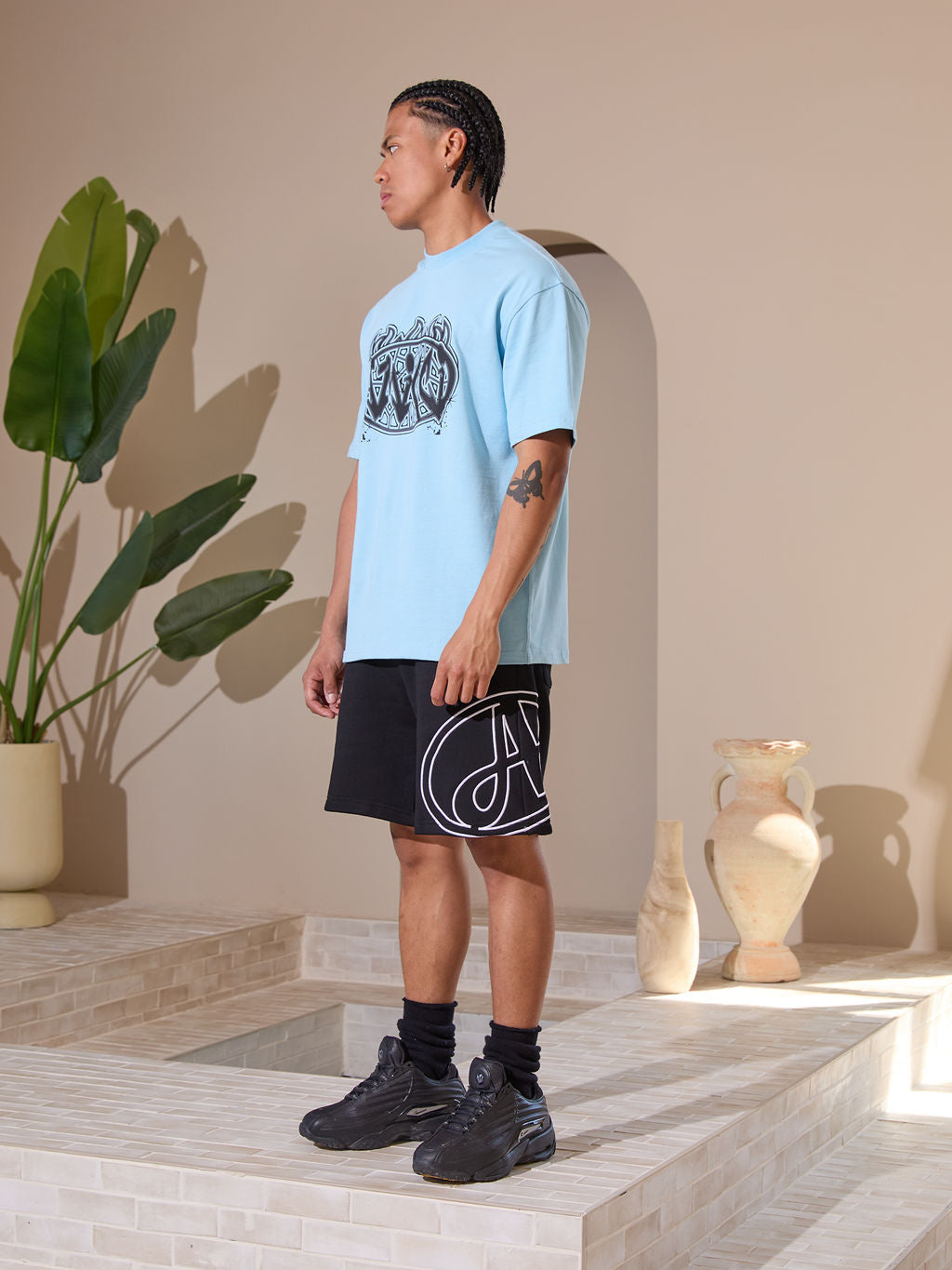 T-shirt graphique Vallea Noir