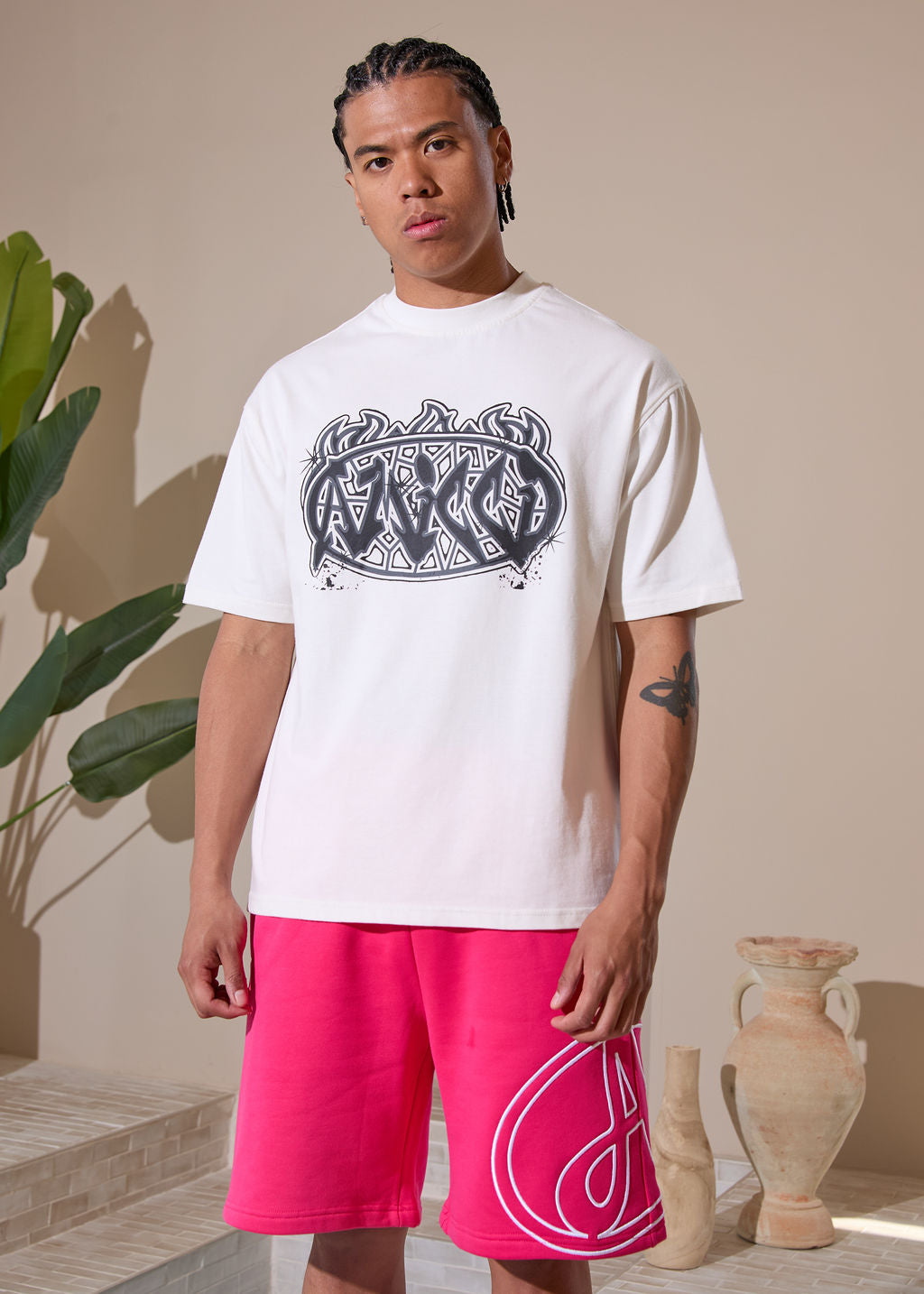 T-shirt graphique Vallea Charbon