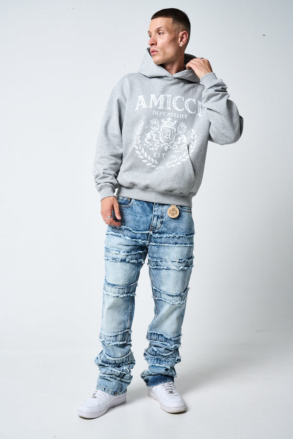 Caspian Stacked Jean Blue