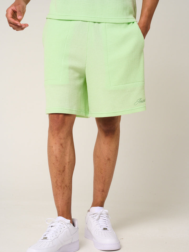 Tempest Waffle Knit Shorts Mint