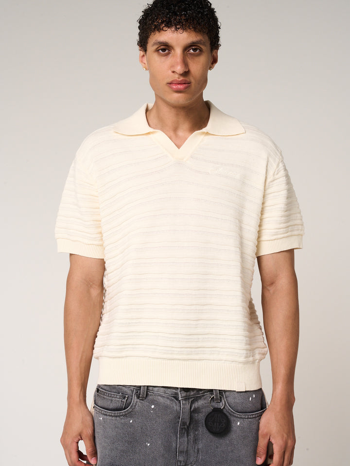 Dune Knitted Polo Cream