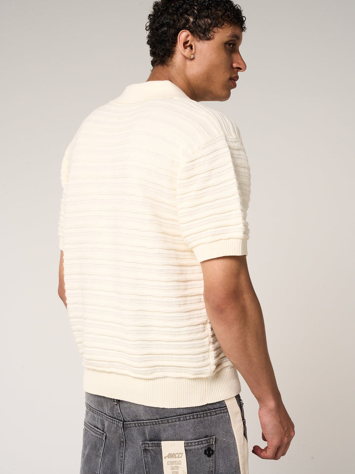 Dune Knitted Polo Cream