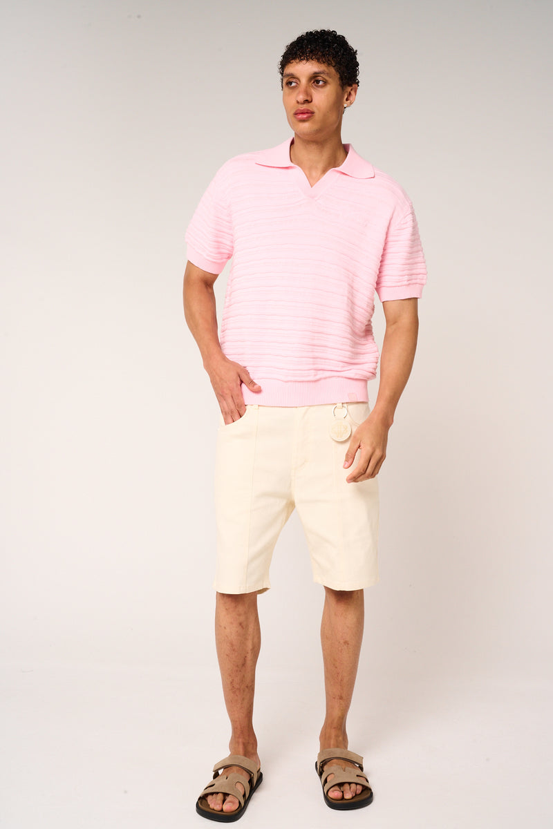 Sarito Cotton Twill Shorts Cream