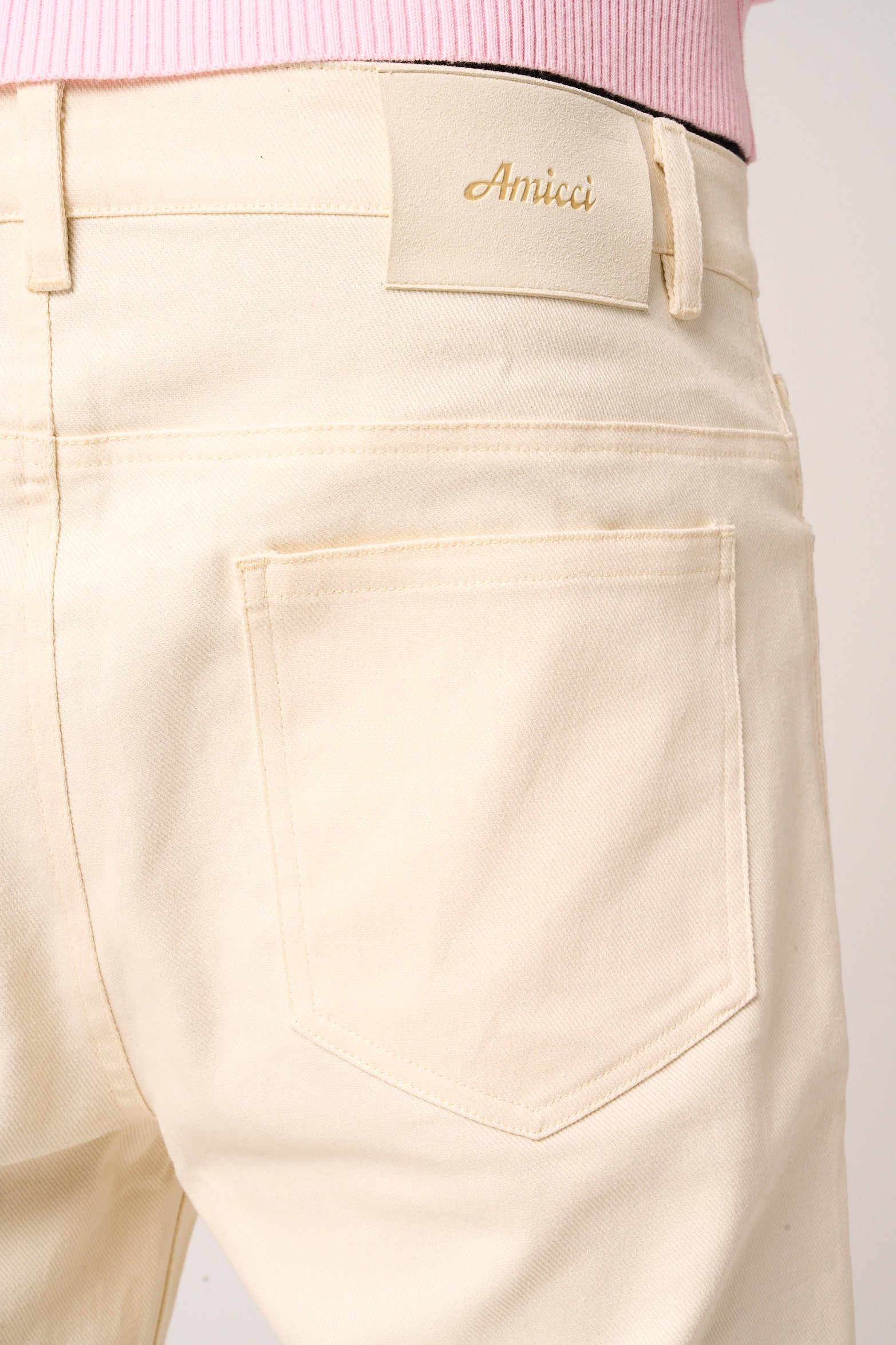Sarito Cotton Twill Shorts Cream