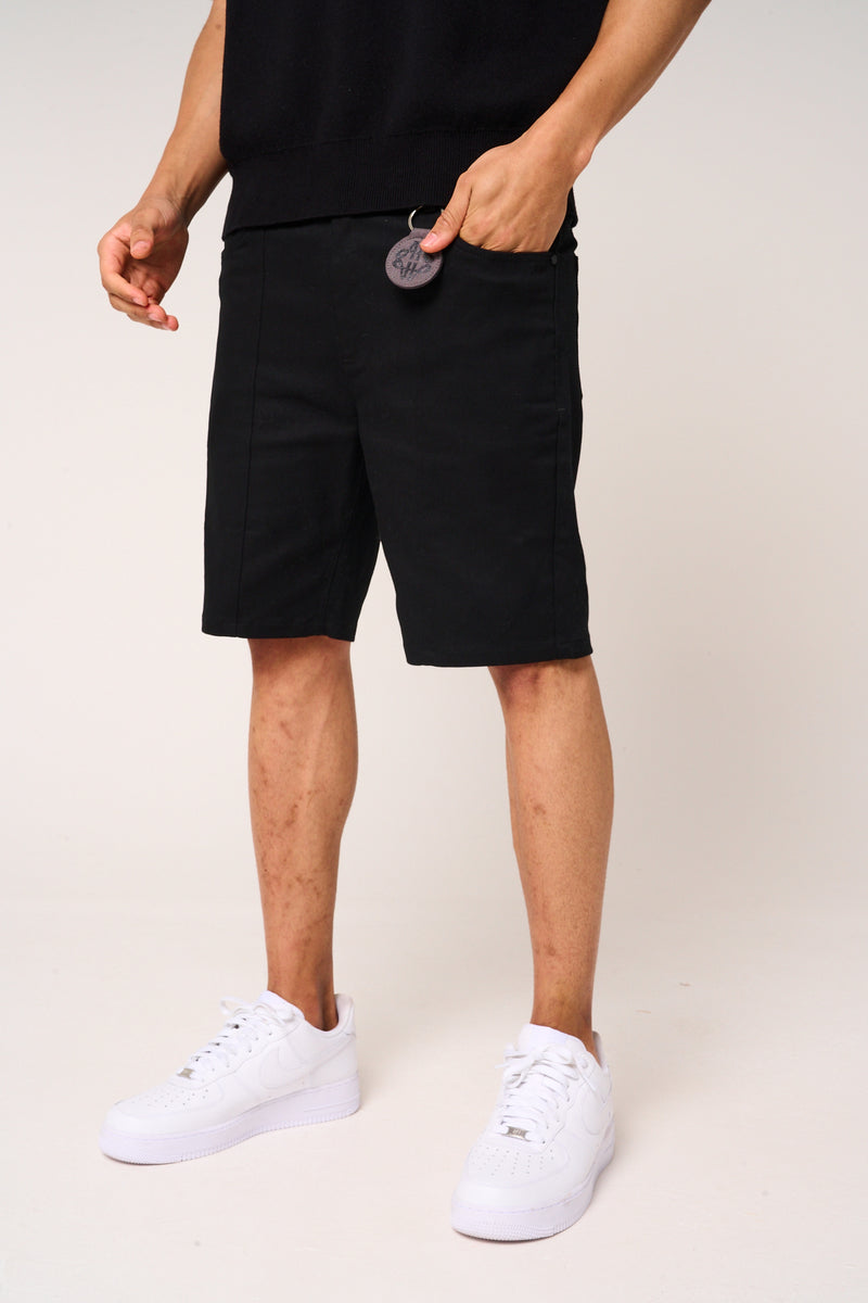 Sarito Cotton Twill Shorts Black