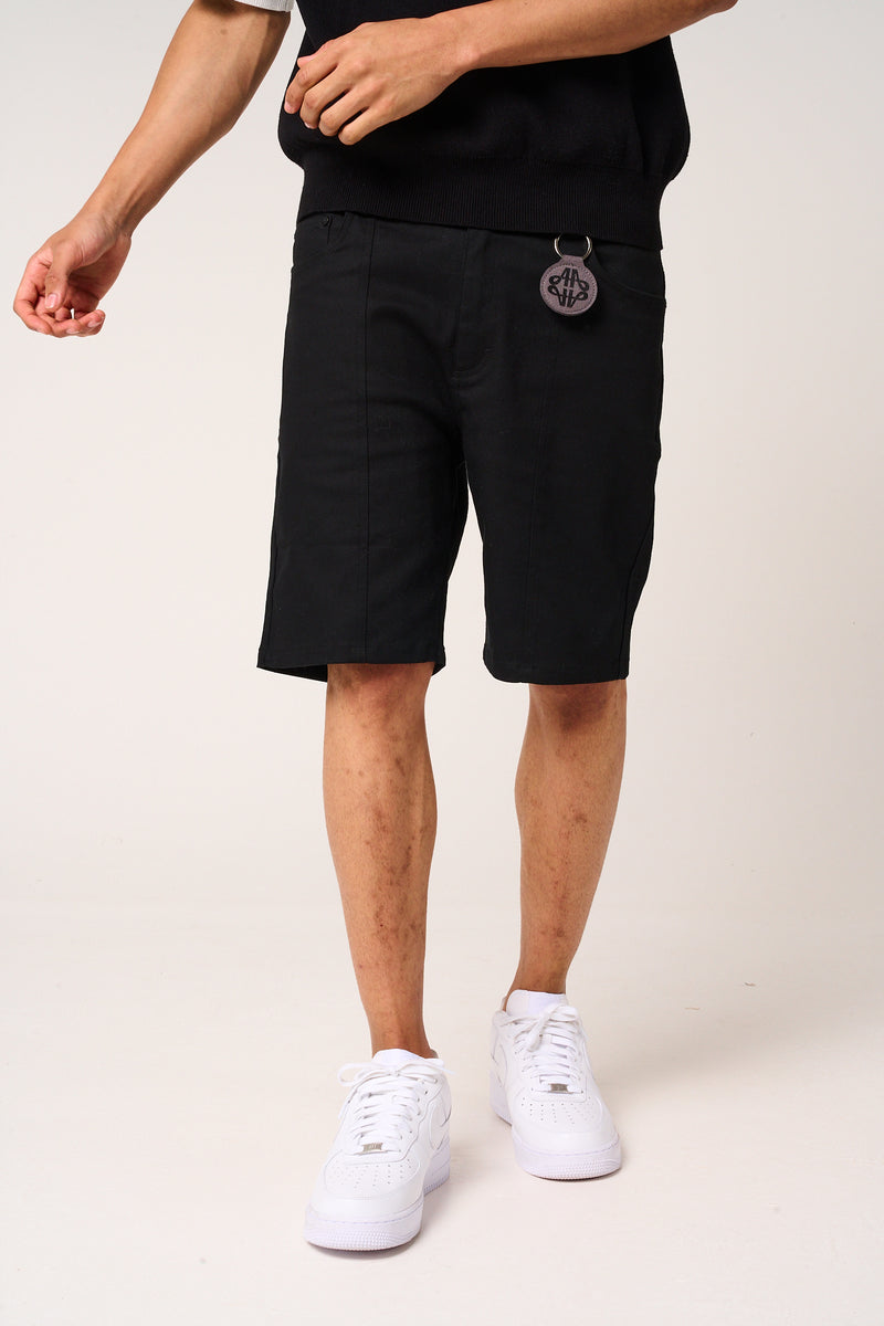 Sarito Cotton Twill Shorts Black
