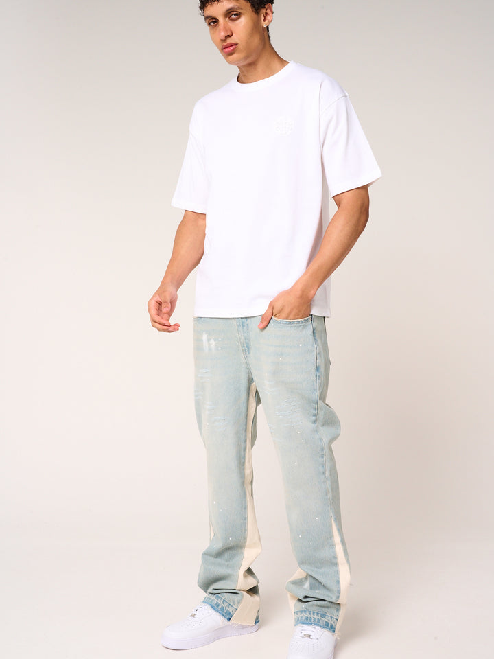 Karim Emblem Logo T Shirt White