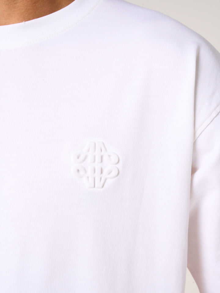 Karim Emblem Logo T Shirt White