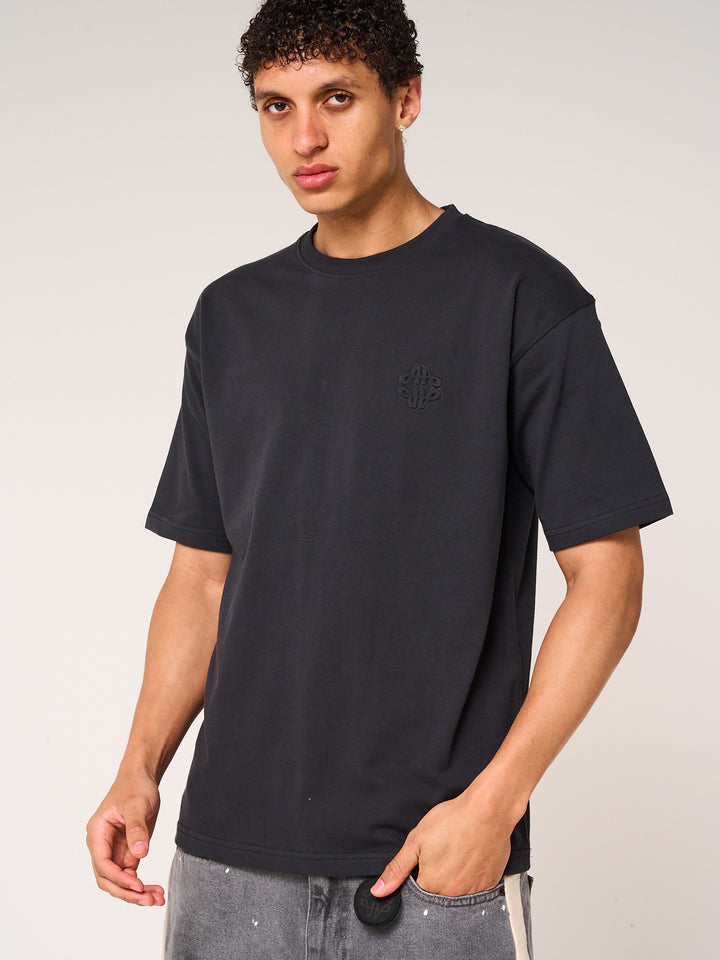 Karim Emblem Logo T Shirt Black