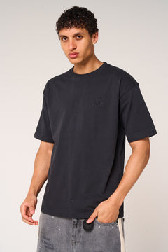Karim Emblem Logo T Shirt Black