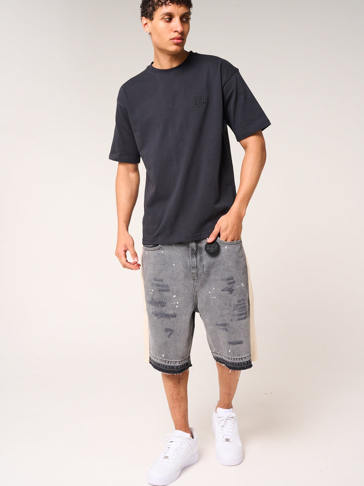 Karim Emblem Logo T Shirt Black
