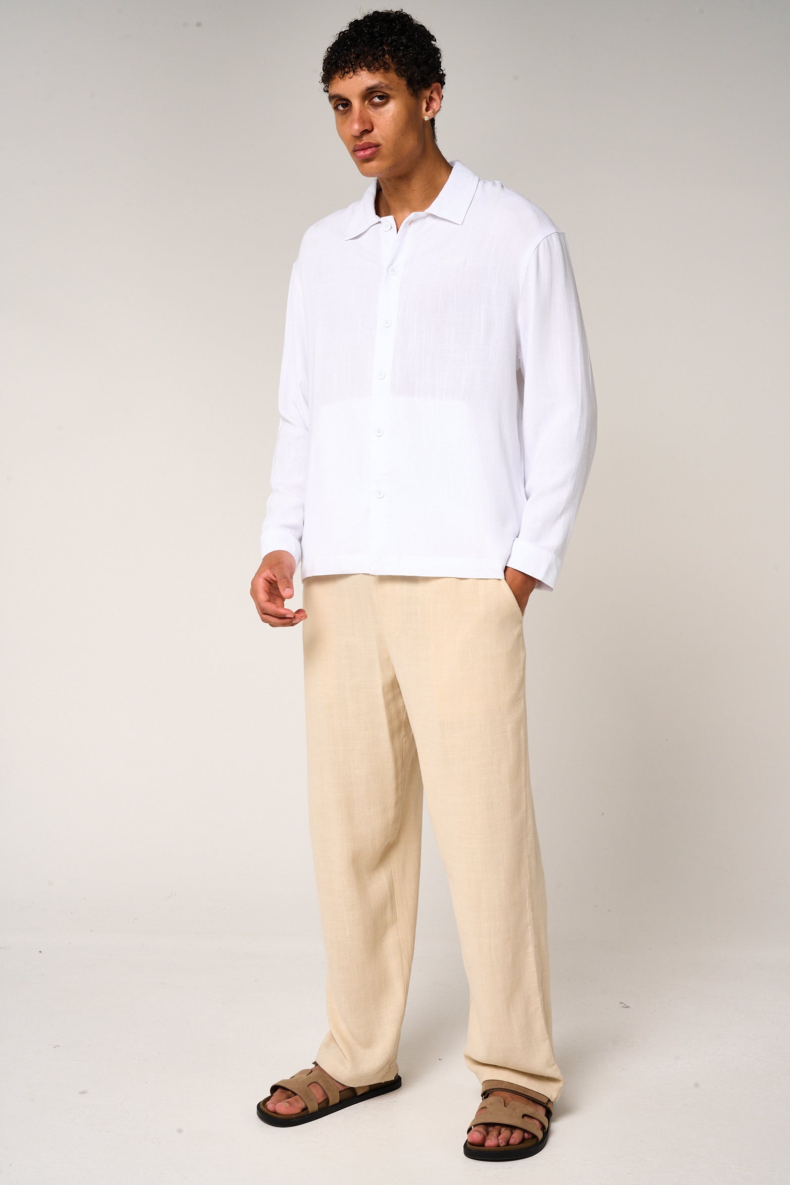 Vesper Linen Pants Beige