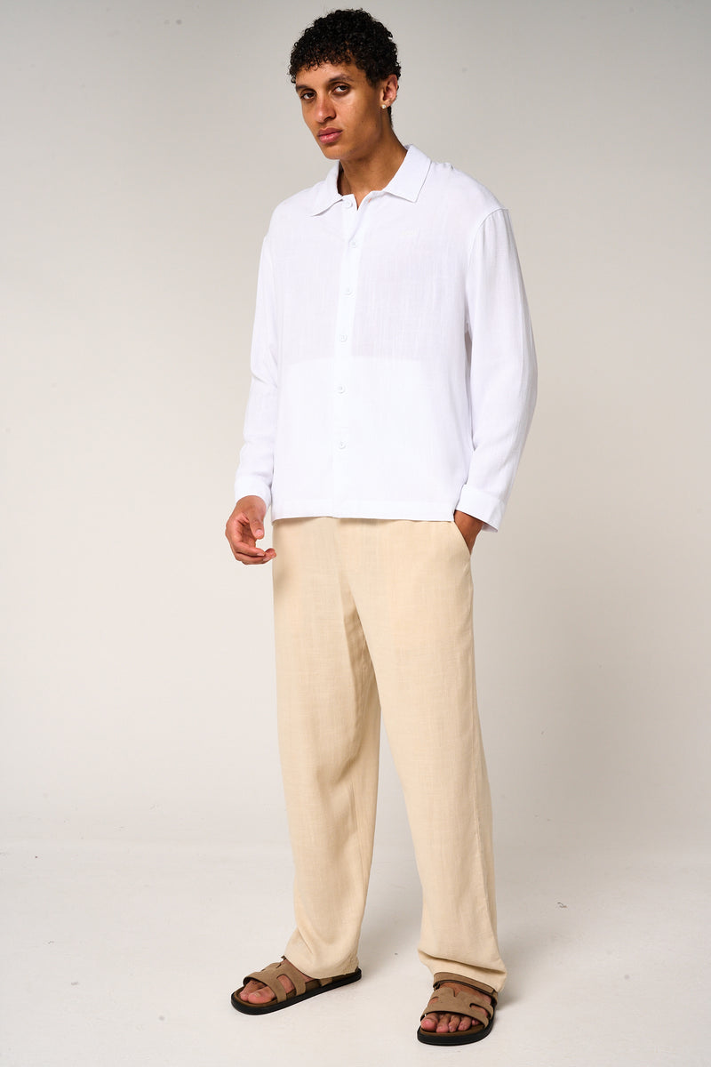 Vesper Linen Pants Beige