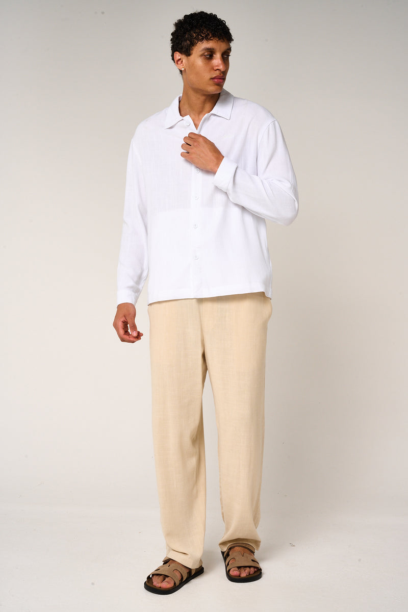 Vesper Linen Shirt White