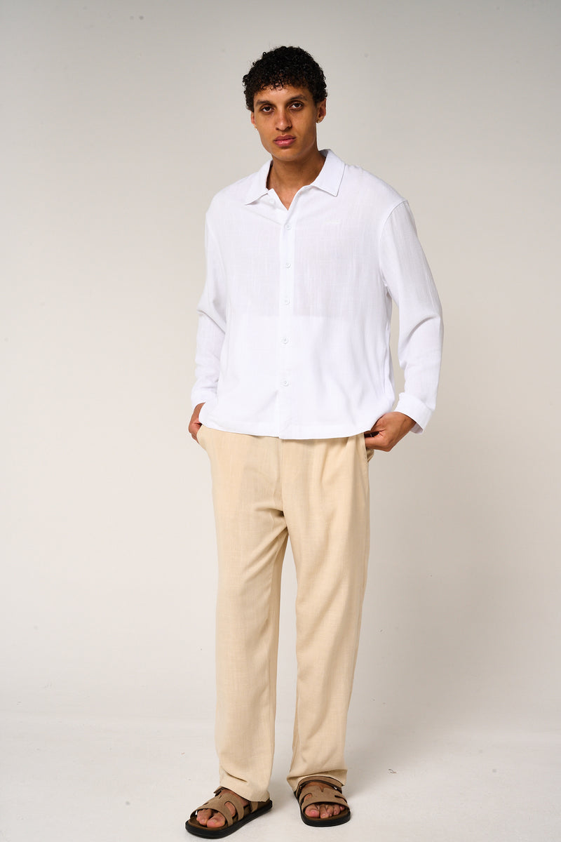 Vesper Linen Shirt White