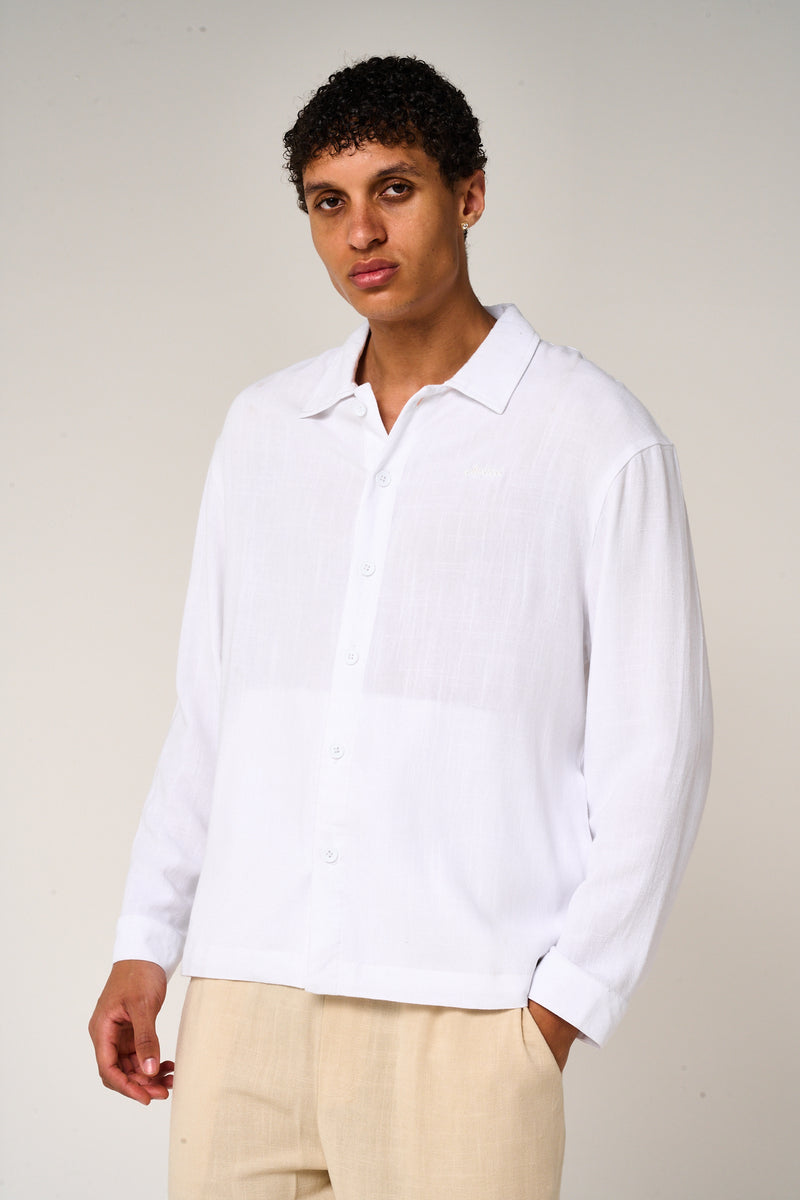 Vesper Linen Shirt White