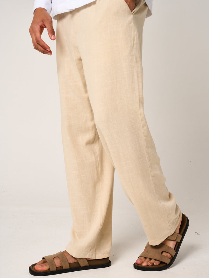 Vesper Linen Pants Beige